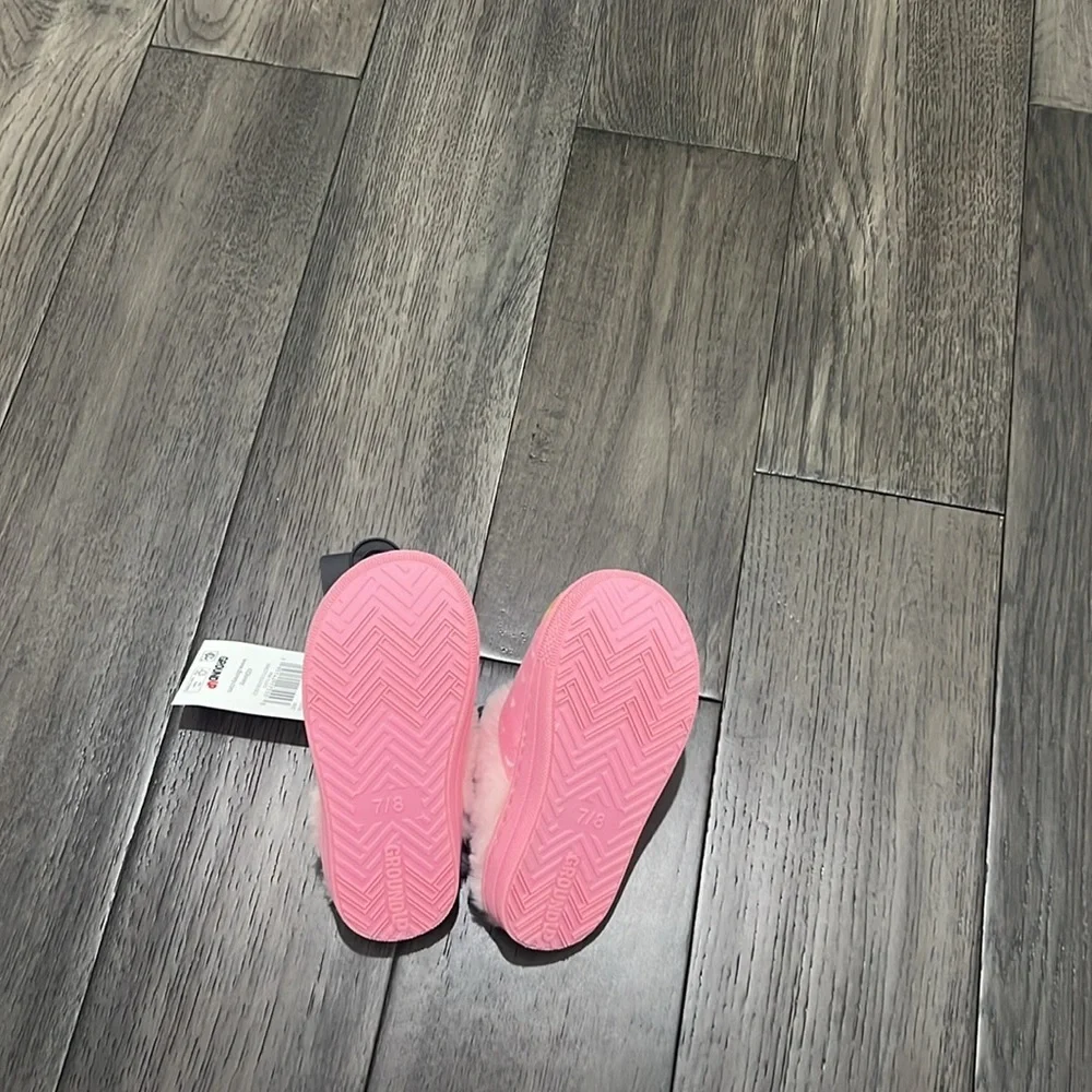 NWT Disney princess toddler sling back plush slippers - Picture 8 of 8